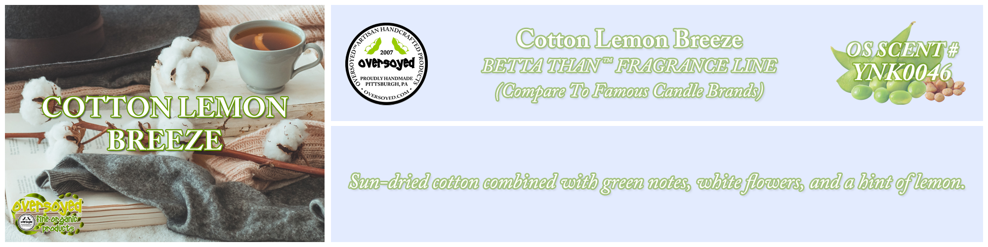 Cotton Lemon Breeze Handcrafted Products Collection