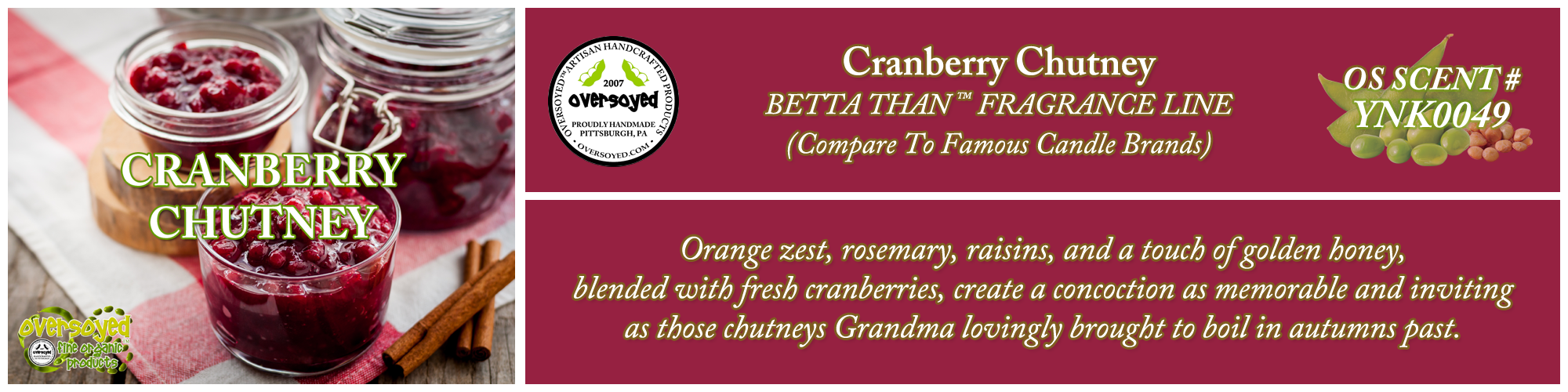 Cranberry Chutney Handcrafted Products Collection