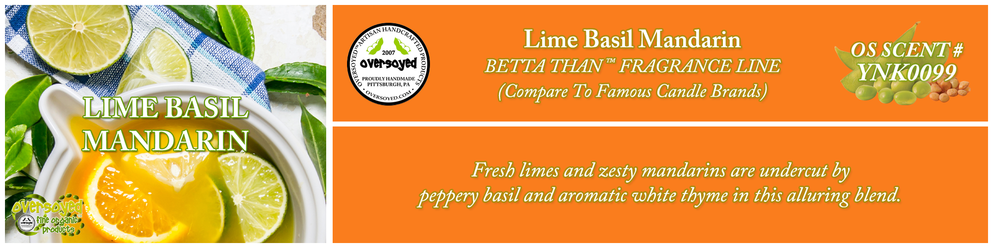 Lime Basil Mandarin Handcrafted Products Collection