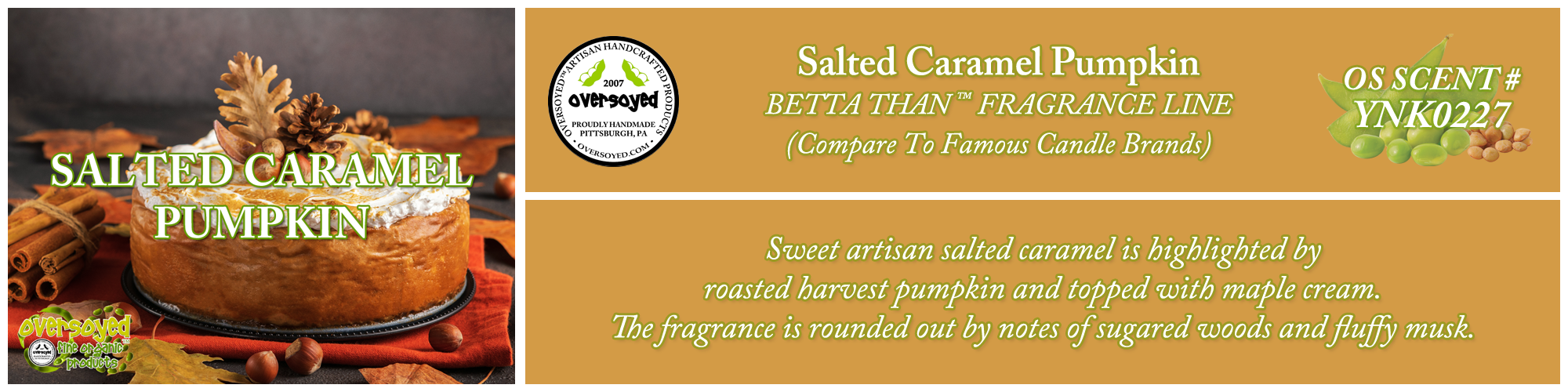 Salted Caramel Pumpkin Handcrafted Products Collection