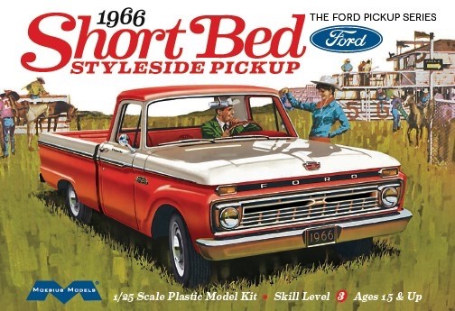1966 Ford Short Bed Styleside Pickup Truck 125 Moebius 1233