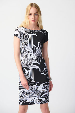 Joseph Ribkoff Signature Chiffon Overlay Dress - Style 223762S