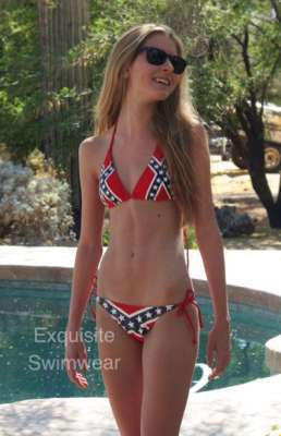 southern flag two piece bikini for sale