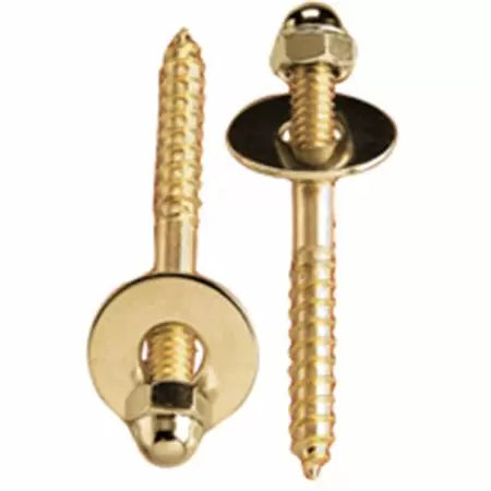 Plumb Pak Toilet Screw Set 1/4" x 2-1/2"