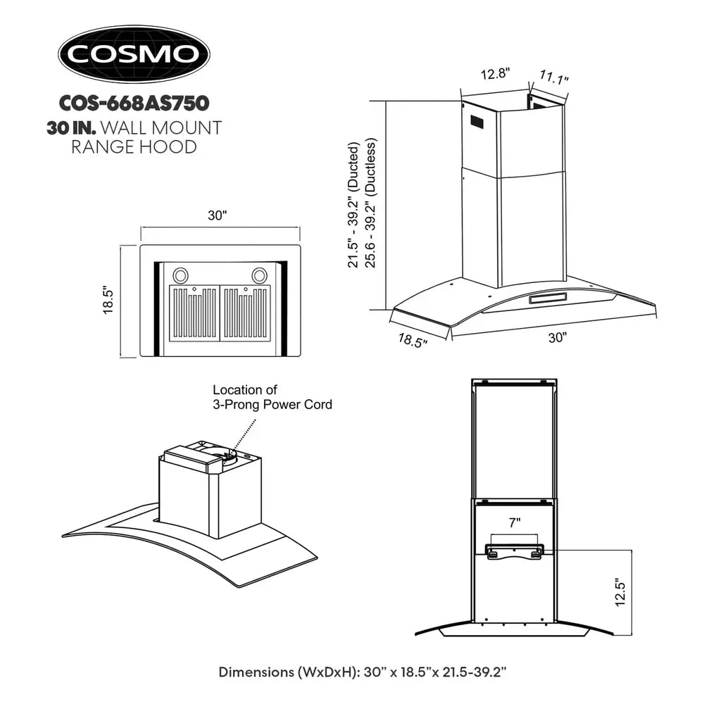 COS668AS750-Dimensions