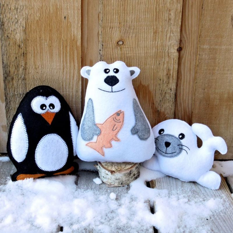 Felt animals pattern, woodland stuffed animals, felt toys pa - Inspire  Uplift