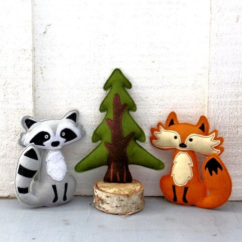 stuffed woodland animals