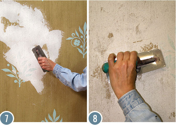 How to Stencil Tutorial: Crackled Plaster Decorative Painting Wall Finish with Flower Stencils