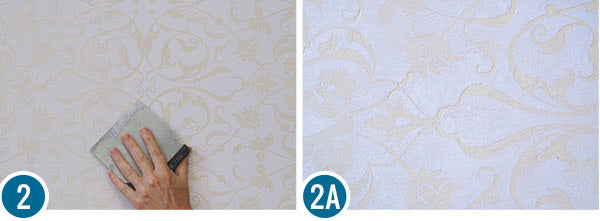 How to Stencil a Fortuny Silk Damask Wall Design - Decorative Painting Tutorial