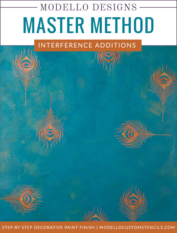 Painting Stenciling Designs With Interference Colors Modello Designs Home decor is easy and fun with ste. painting stenciling designs with