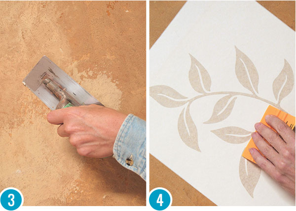 French Wall Finish Decorative Painting Tutorial with Custom Wall Stencils & Limestone Plaster