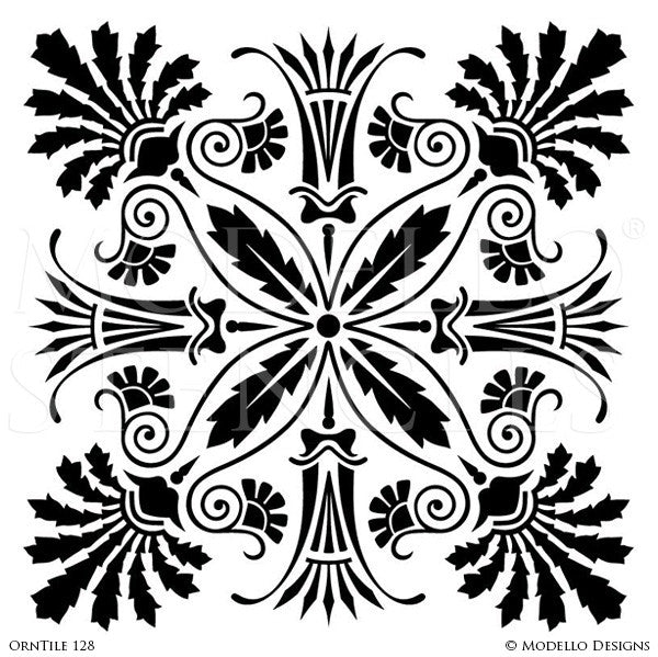 Custom Tile Stencils for Painting Floors - Floor Tile Pattern Stencil –  Modello® Designs