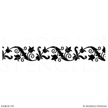 Custom Border Stencils for Painting Walls & Ceilings - Modello Designs ...
