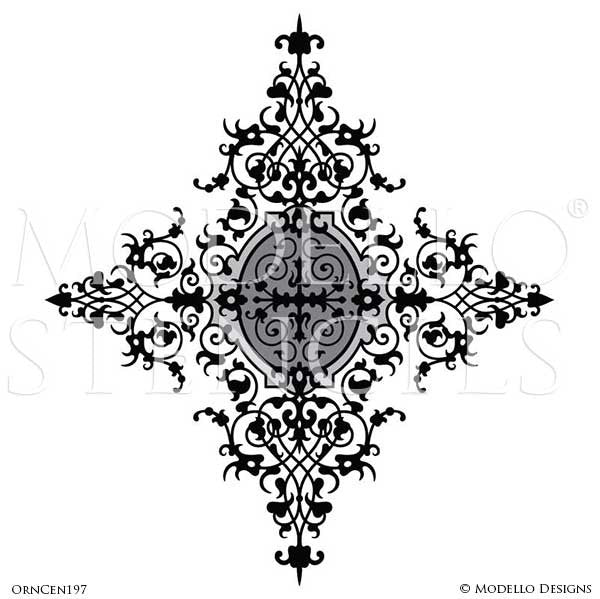 Ceiling Medallion Stencils - Custom Ceiling Design - Paint Stencils –  Modello® Designs