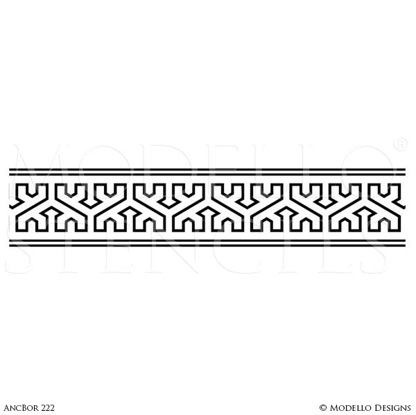 Custom Border Stencils for Painting Ceiling Designs & Wall Borders –  Modello® Designs