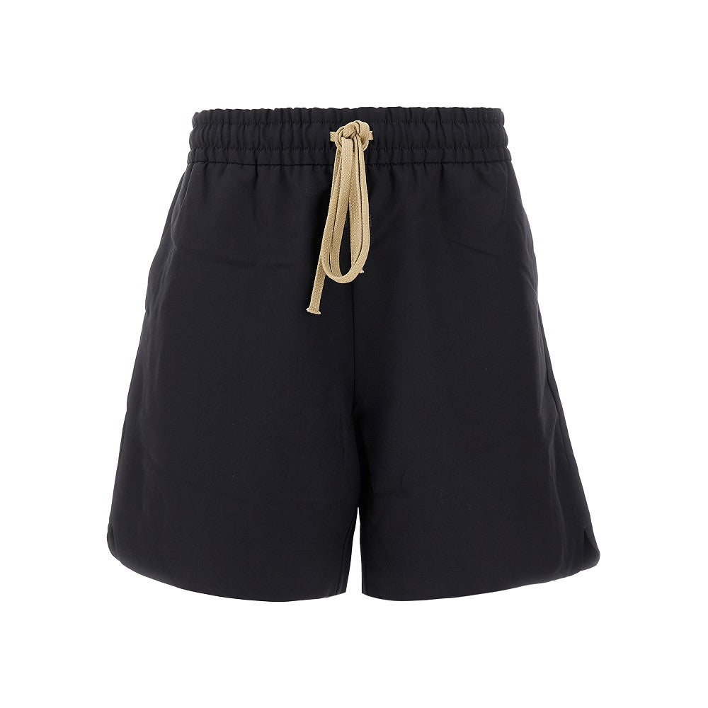 Fear Of God Straight-leg Canvas Drawstring Shorts In Blue
