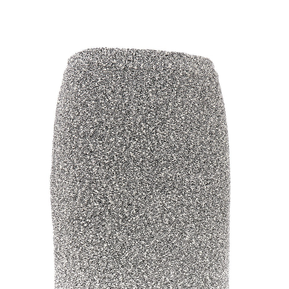 Tory Burch Tweed Skirt Skirts Black In Gray