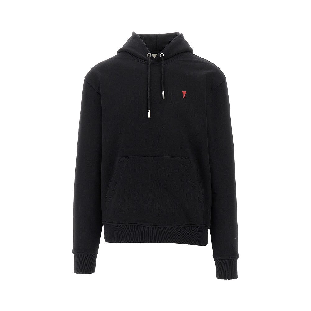 Ami Alexandre Mattiussi 'ami De Coeur' Hoodie In Black