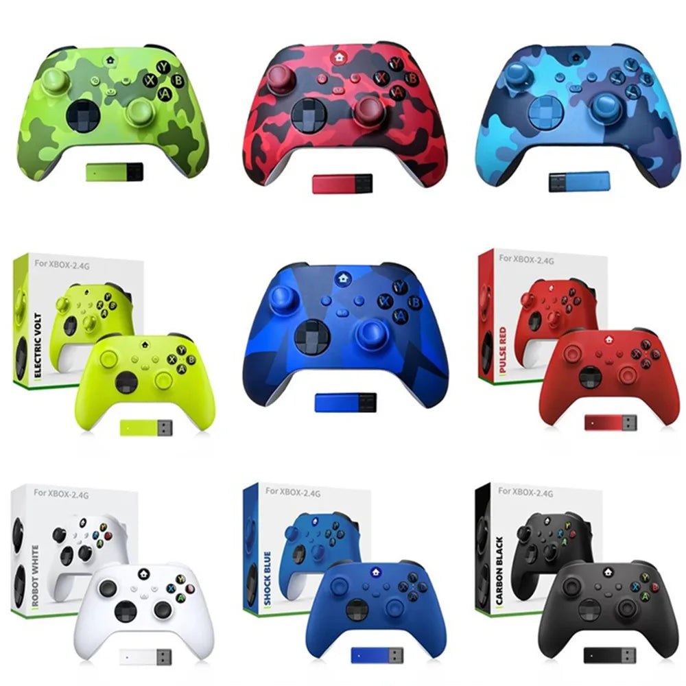 2.4G Wireless Gamepad Controller For Xbox One Six Axis Vibration with Turbo Function Anti-skid Gamepad for Xbox One Series X/S