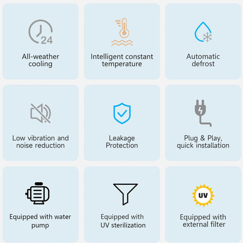 1/2 hp water chiller specifications