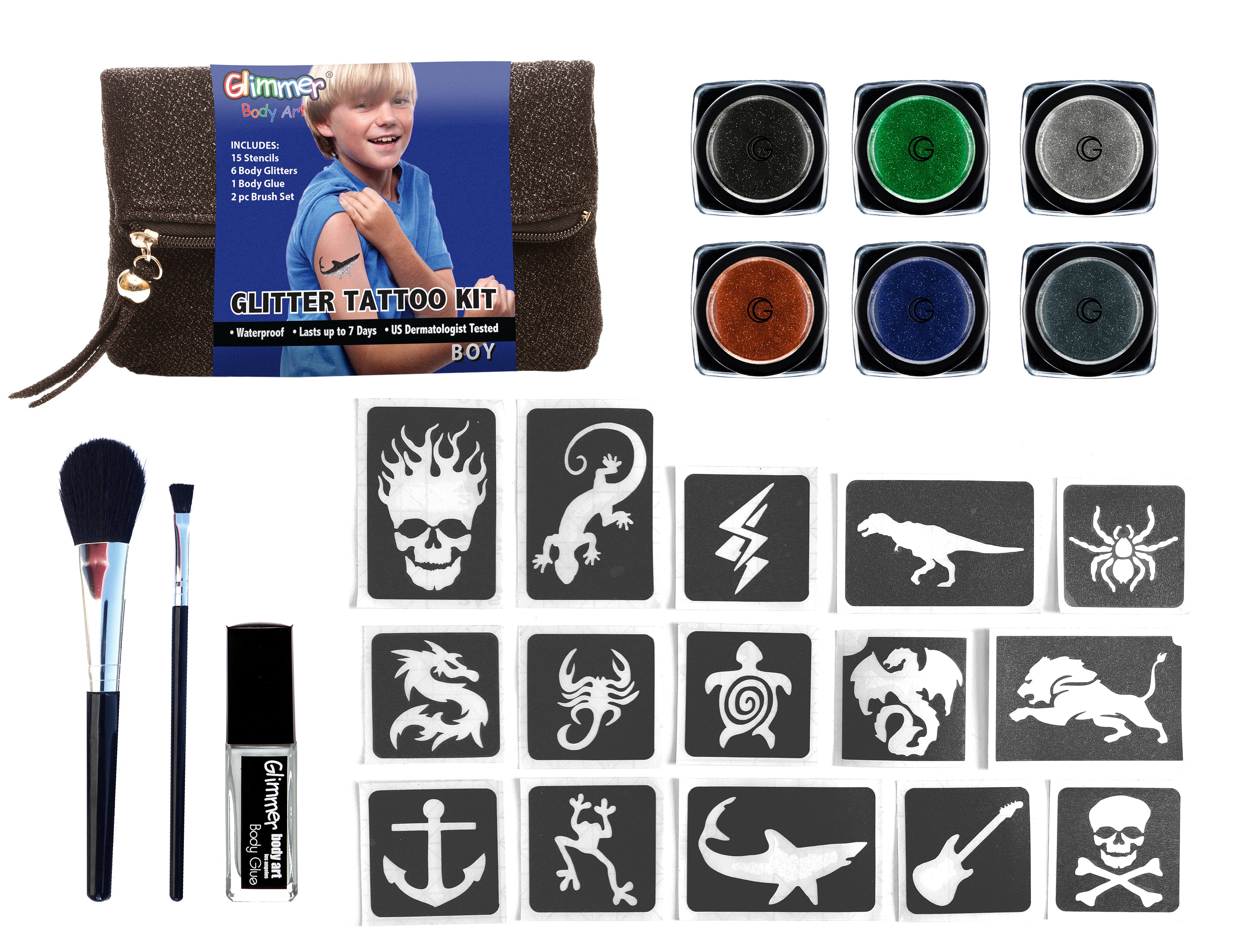 Ingang afvoer Gewoon Glimmer to Go Kit Party Set - Glimmer Body Art