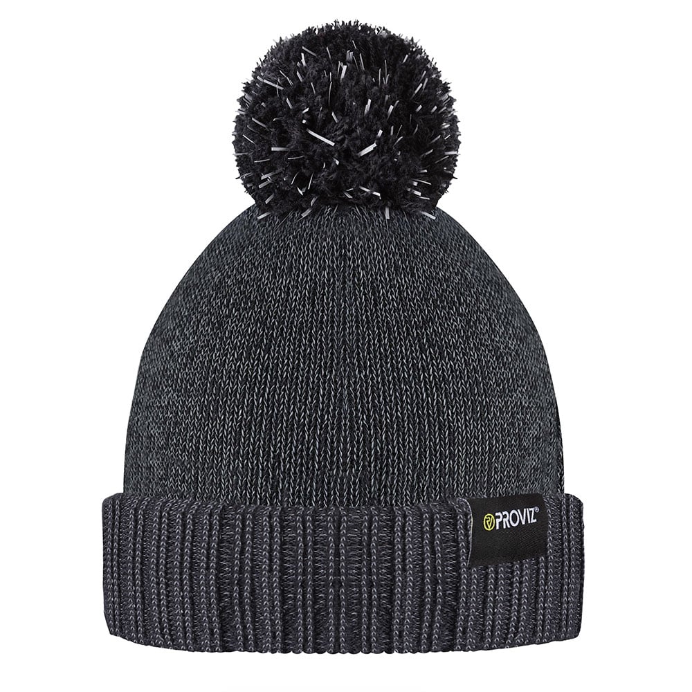 Reflective  Running Bobble Beanie