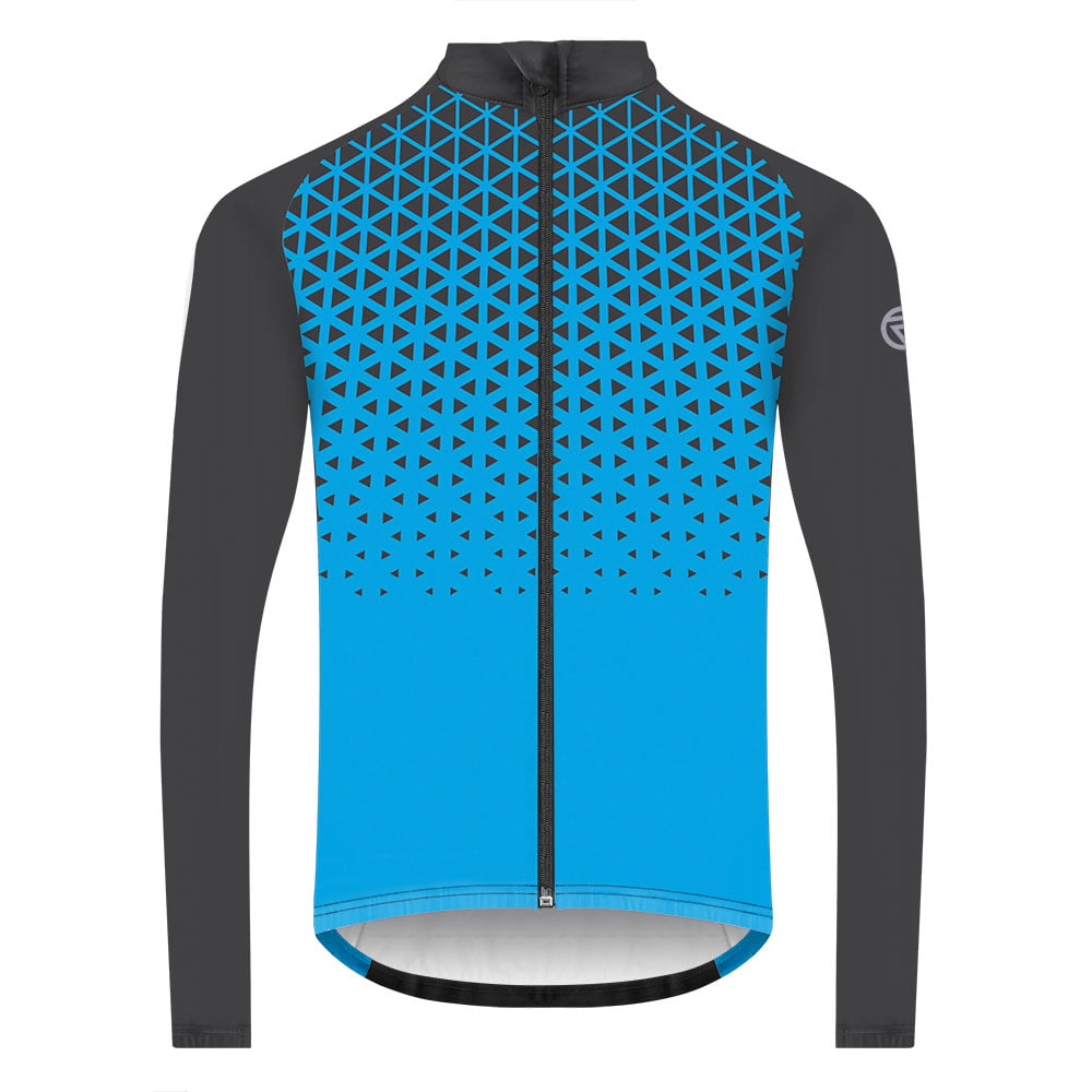 An image of Peloton Long Sleeve Cycling Jersey - Men's - Medium - Proviz - Classic - Blue