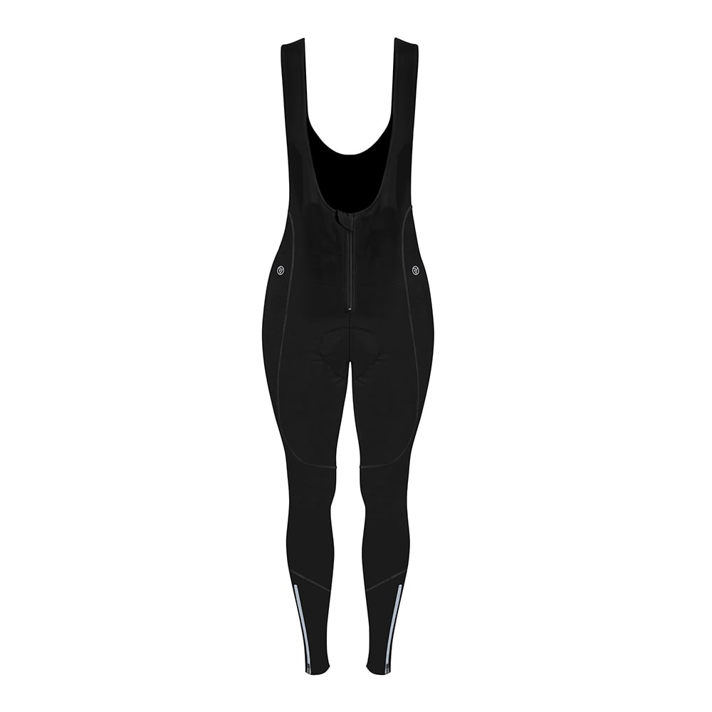 Women’s Black Cycling Reflective Bib Tights