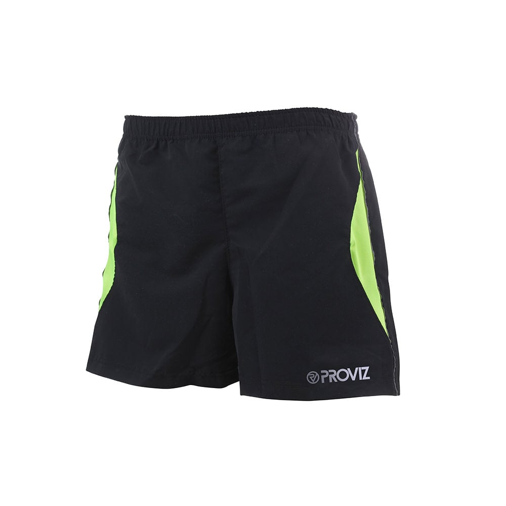 An image of Black Running Shorts - Men's - Small - Breathable & Lightweight - Proviz - Class...