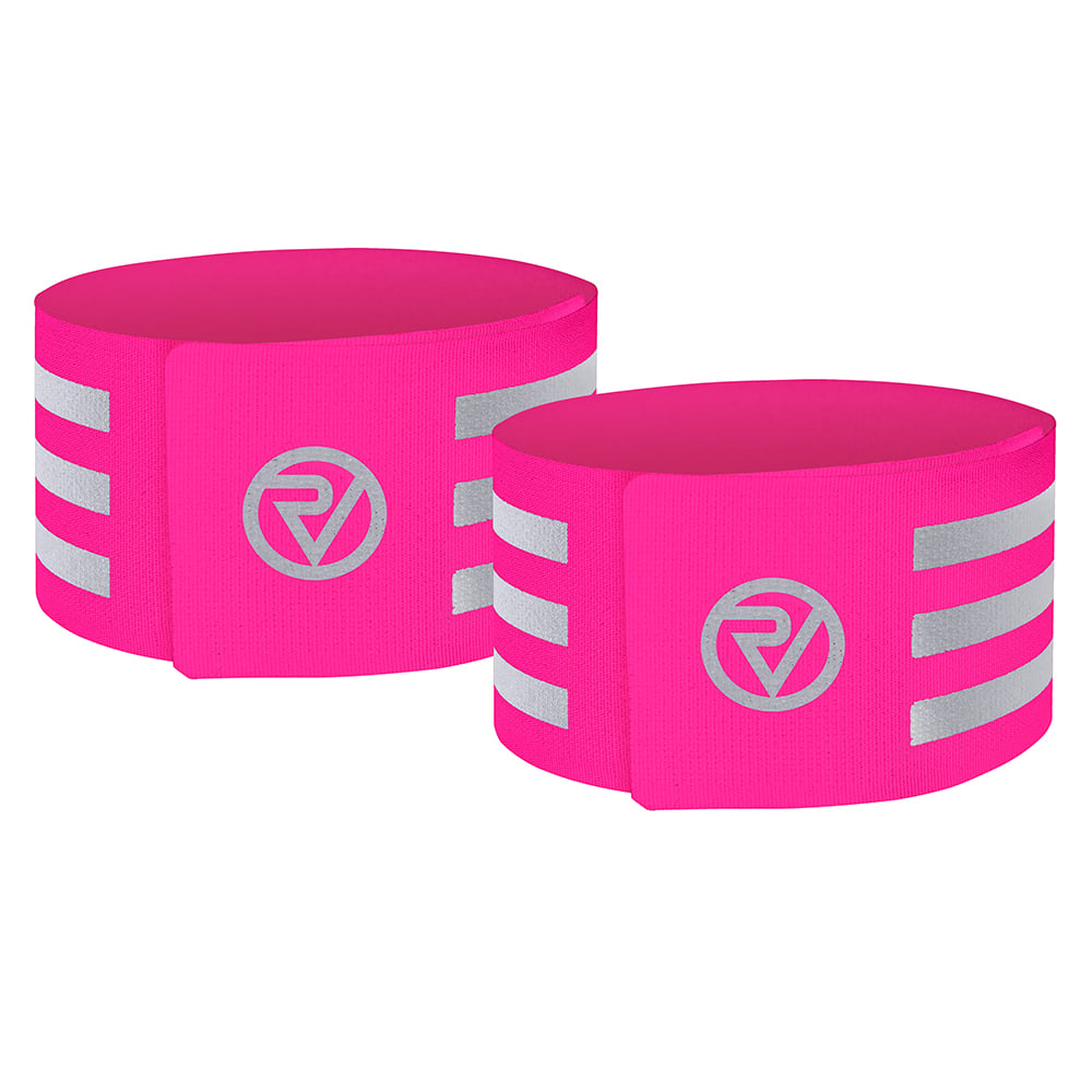 An image of 2 Reflective Arm/ankle Bands - Unisex - S/M - Proviz - Reflect360 - Pink