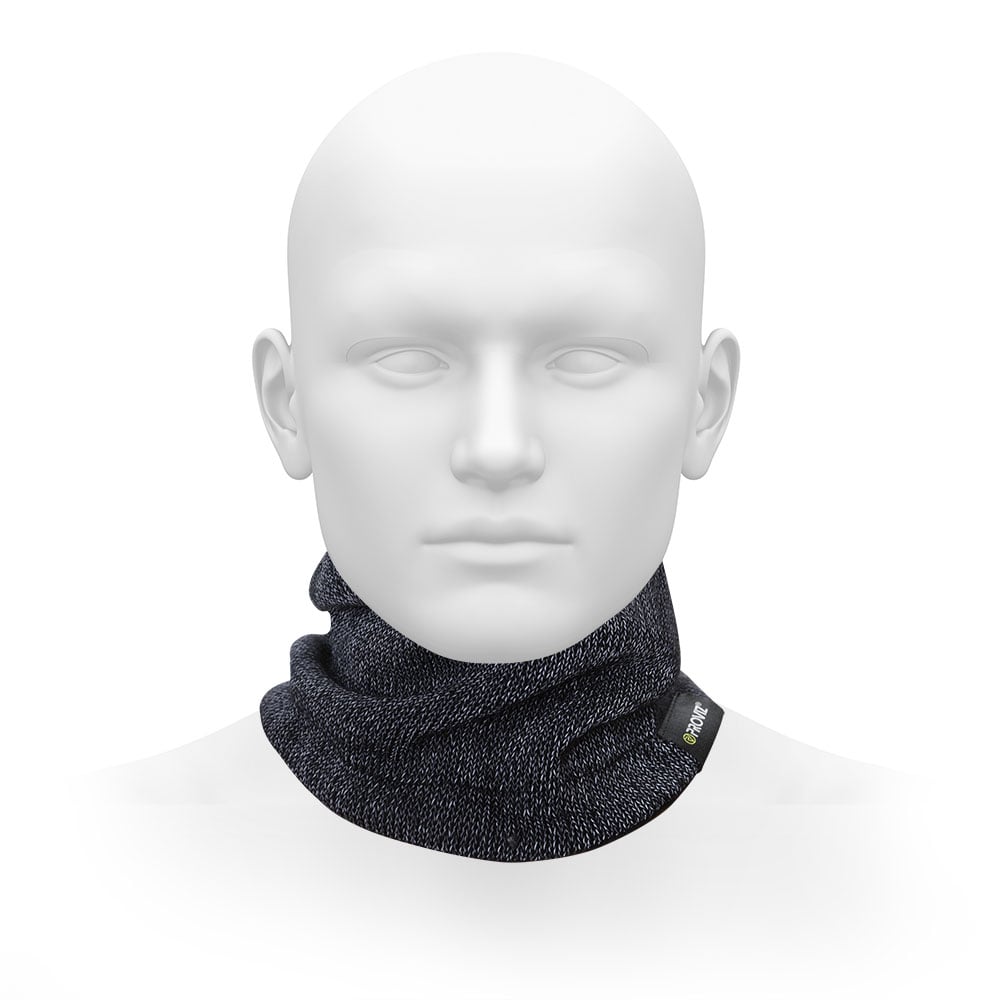 Black Reflective Fleece Lined Neck Warmer