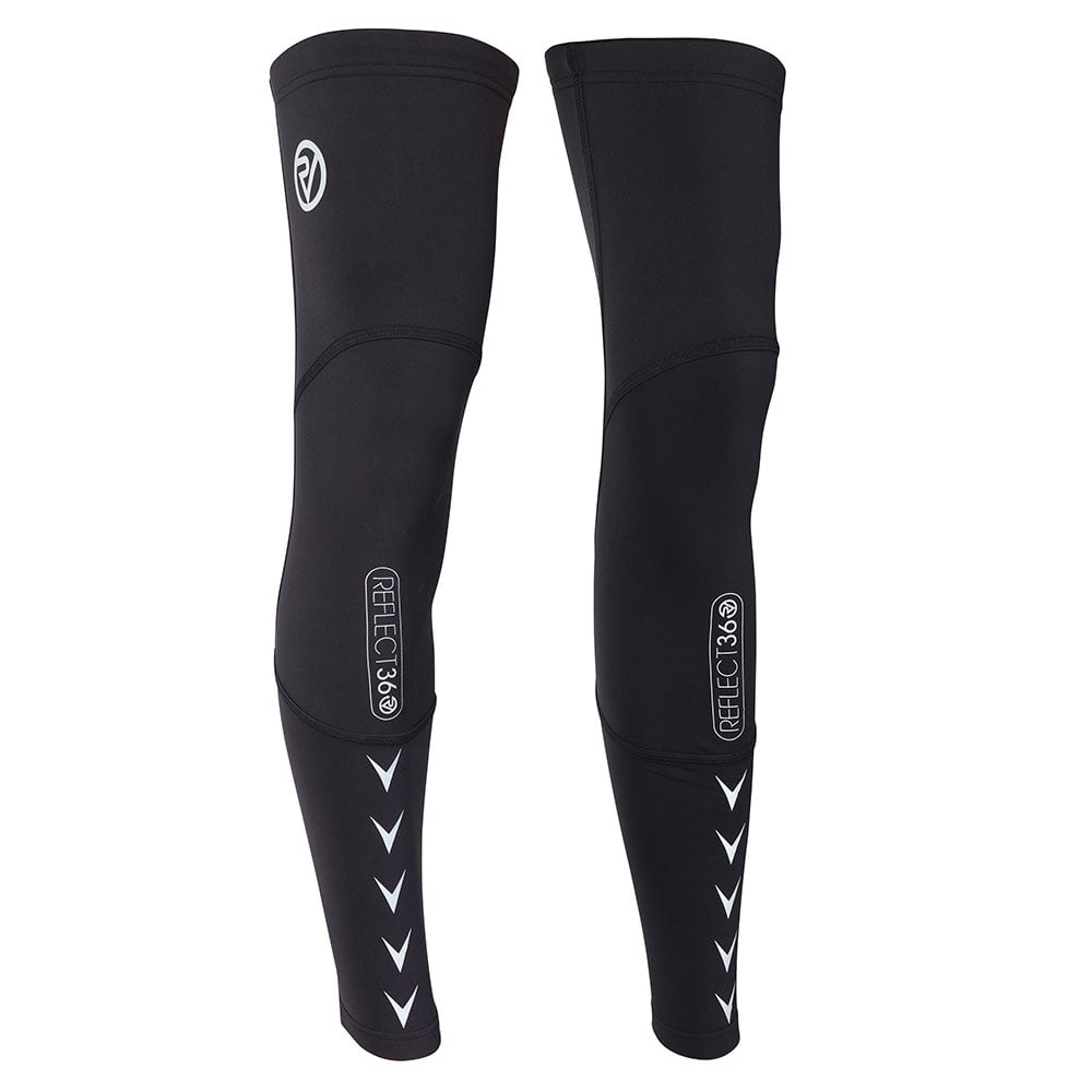 An image of Reflective Training Leg Warmers - Unisex - Medium - Proviz - Reflect360 - Black