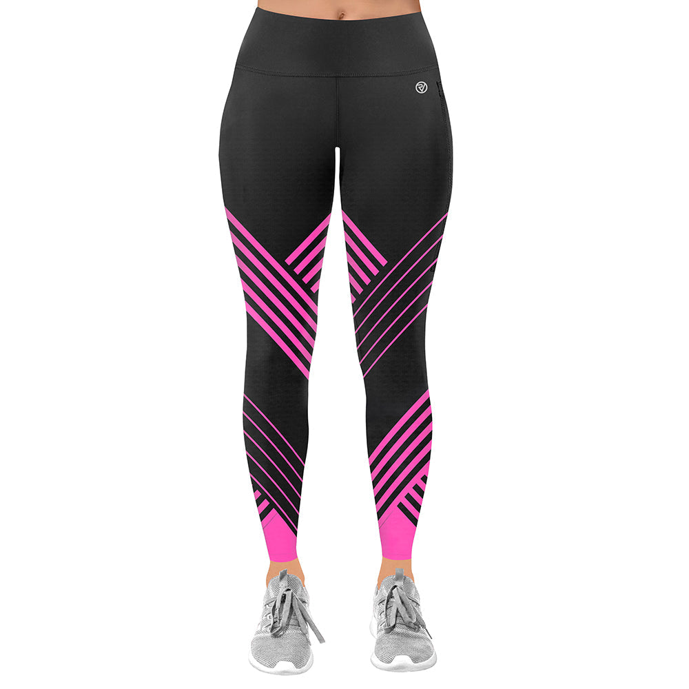 An image of Running Leggings - Women's - 10 - Proviz - Classic - Pink