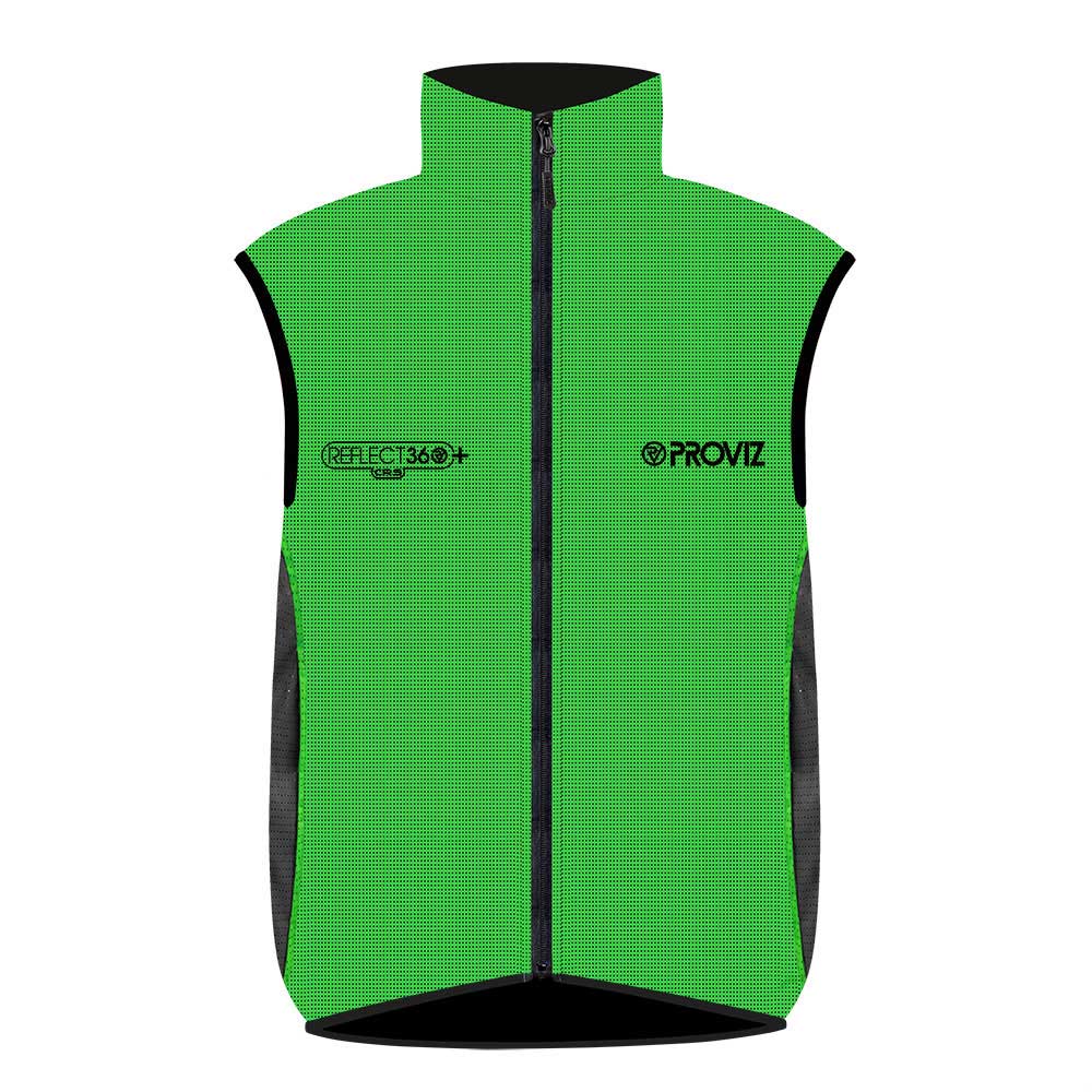 An image of Fully Reflective & Enhanced Waterproof Cycling Vest - Men's - XL - Proviz - Refl...