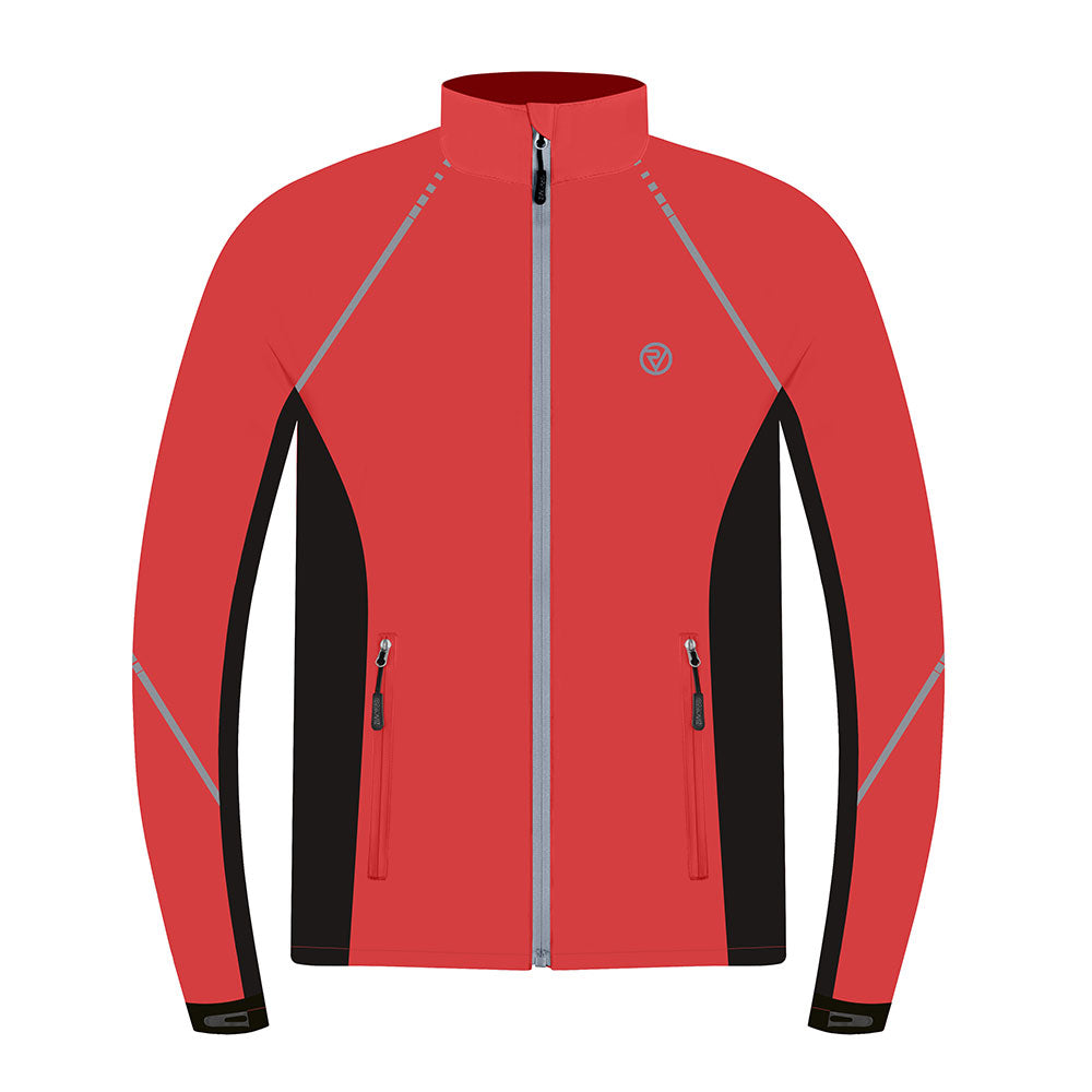 An image of Waterproof Breathable Cycling Jacket - Men's - Large - Proviz - Classic - Red