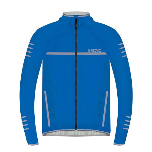 An image of Waterproof Running Jacket - Waterproof - Men's - XL - Proviz - Classic - Blue