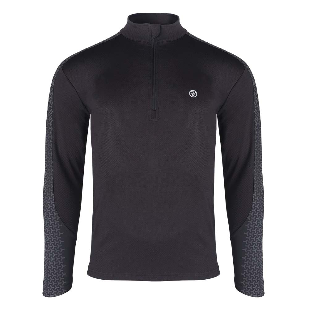 Men’s Long Sleeve Reflective Zip Running Top