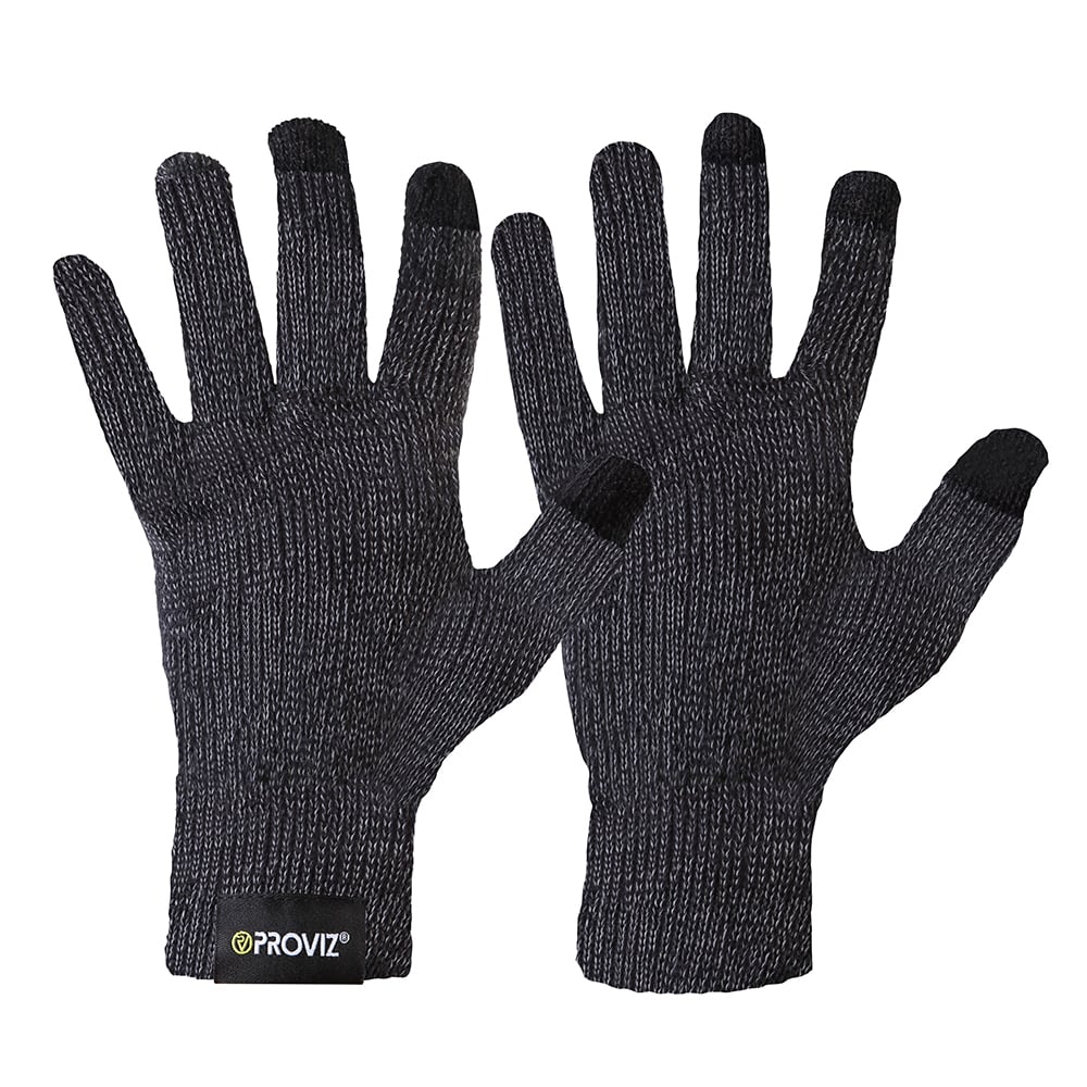 Reflective Warm Knit Gloves