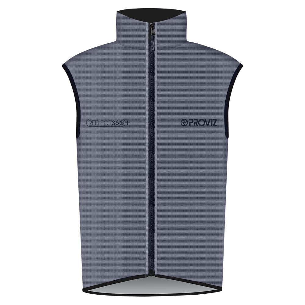 An image of Fully Reflective Enhanced Waterproof Cycling Gilet - Men's - 5XL - Proviz - Refl...