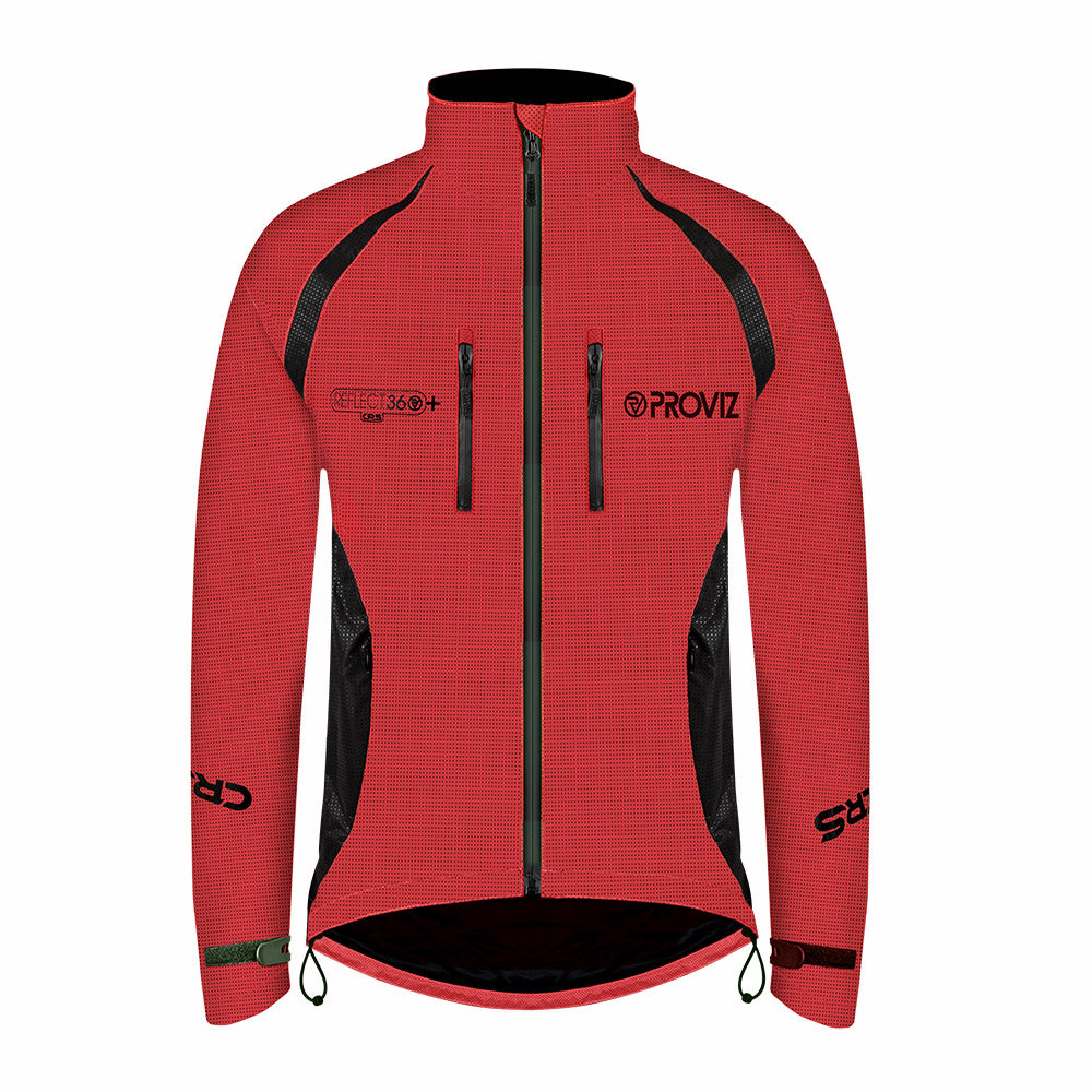 An image of Fully Reflective & Enhanced Waterproof Cycling Jacket - Men's - Small - Proviz -...