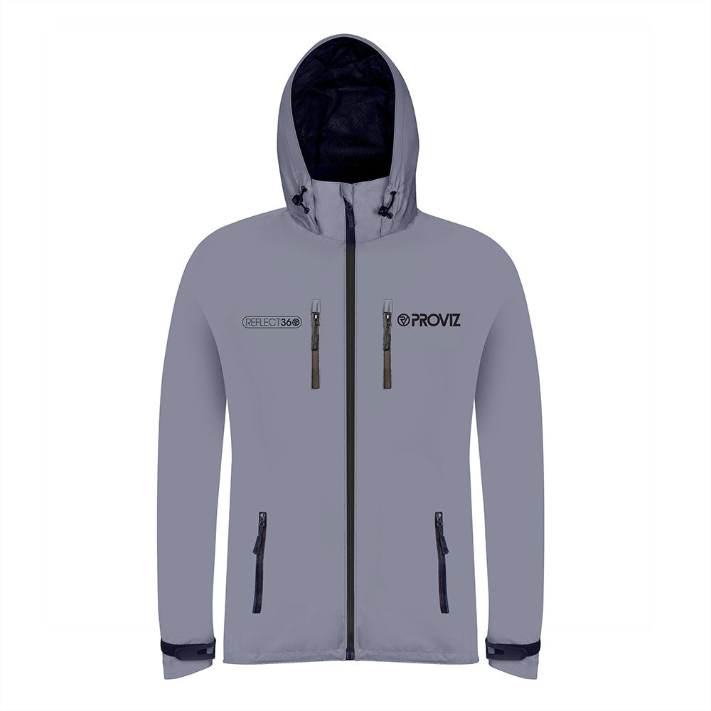 Men’s Reflective Waterproof Hooded Jacket