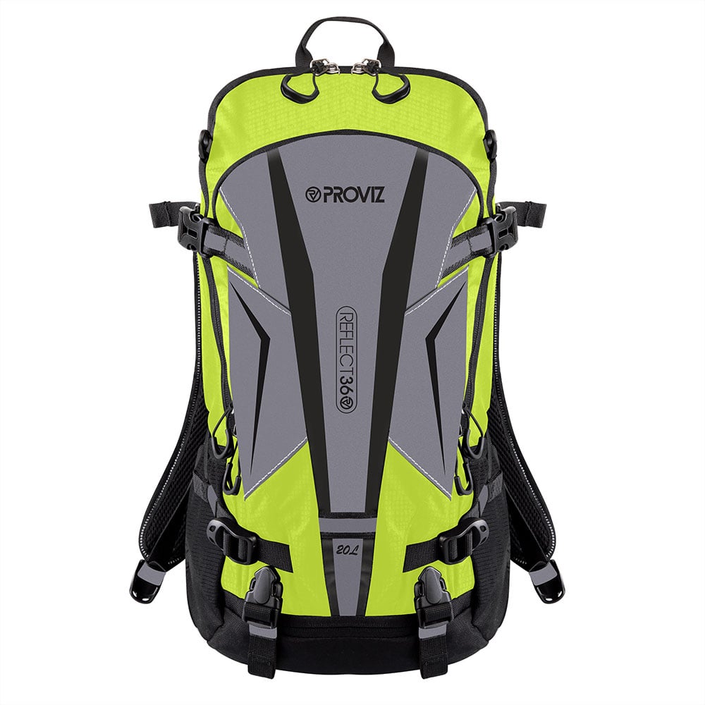 An image of Reflective Water Resistant 20L Backpack - Waterproof - Unisex - Commuter Backpac...