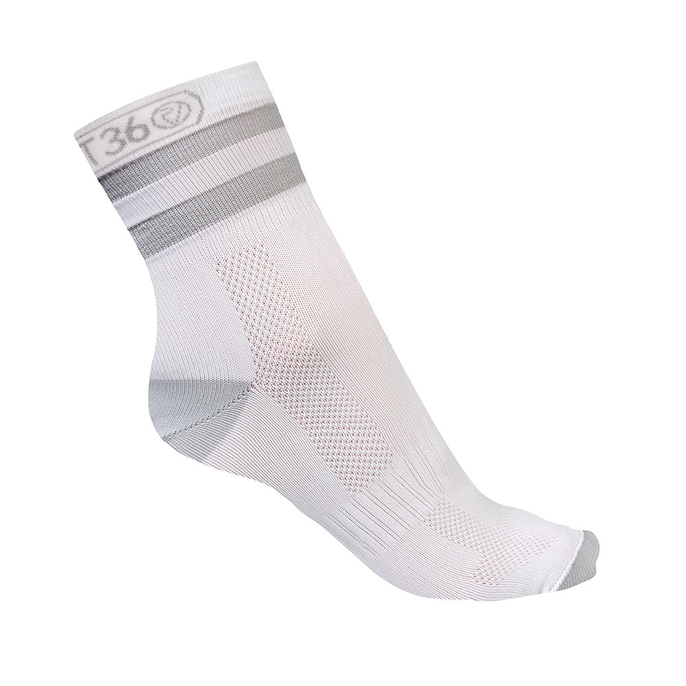 An image of Reflective Short Running Socks - Unisex - 4-6 - Proviz - Classic - White