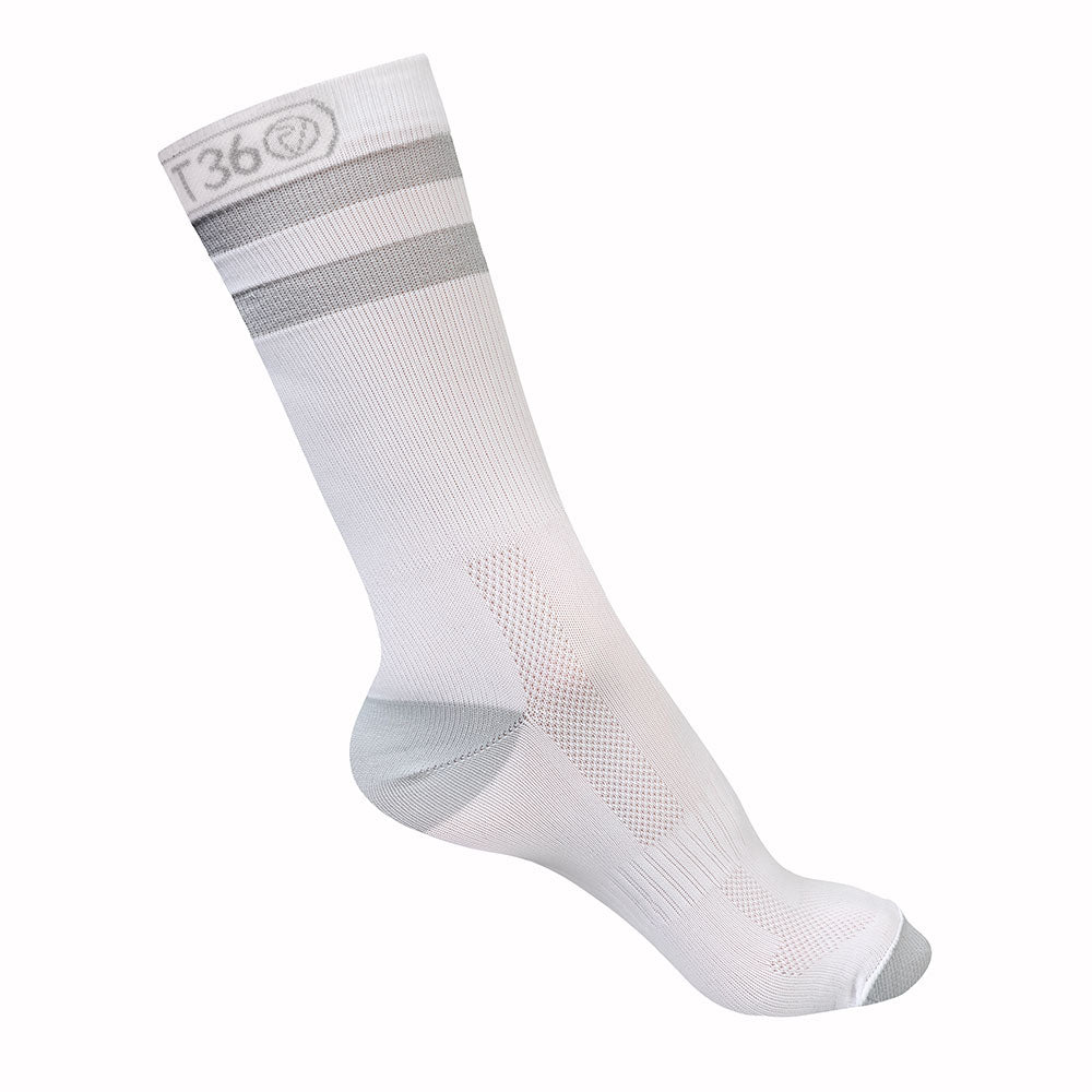 An image of Reflective Mid Length Running Socks - Unisex - UK 6.5-8.5 / -42 - Proviz - Class...