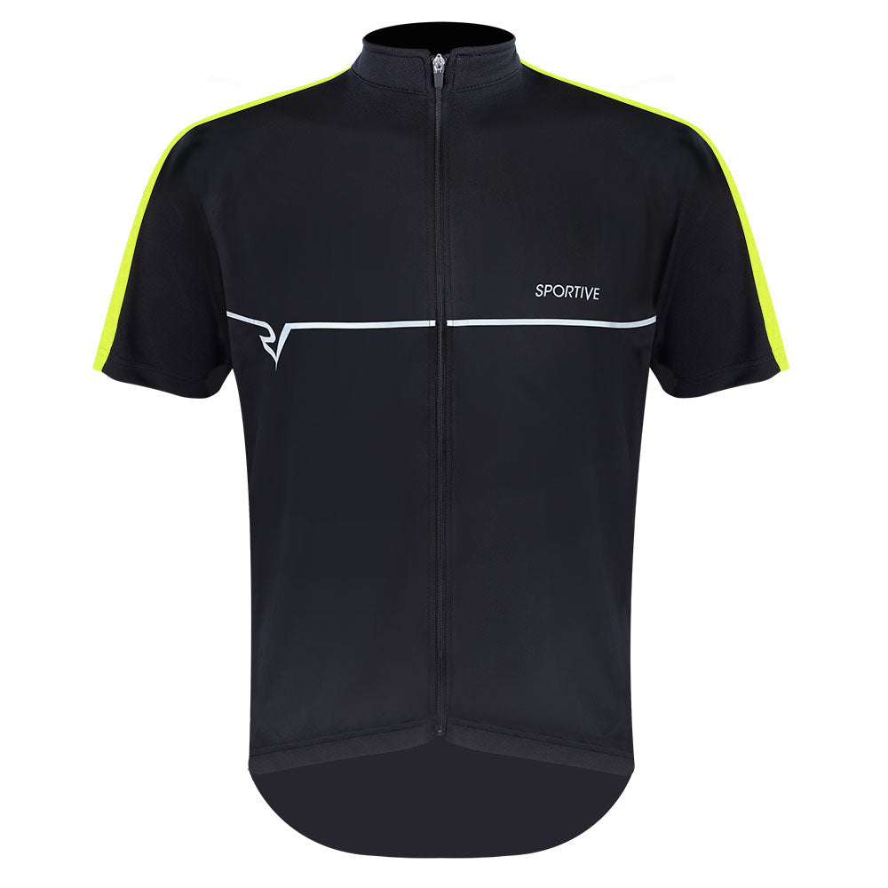 An image of Short Sleeve Cycling Jersey - Men's - Small - Proviz - Sportive