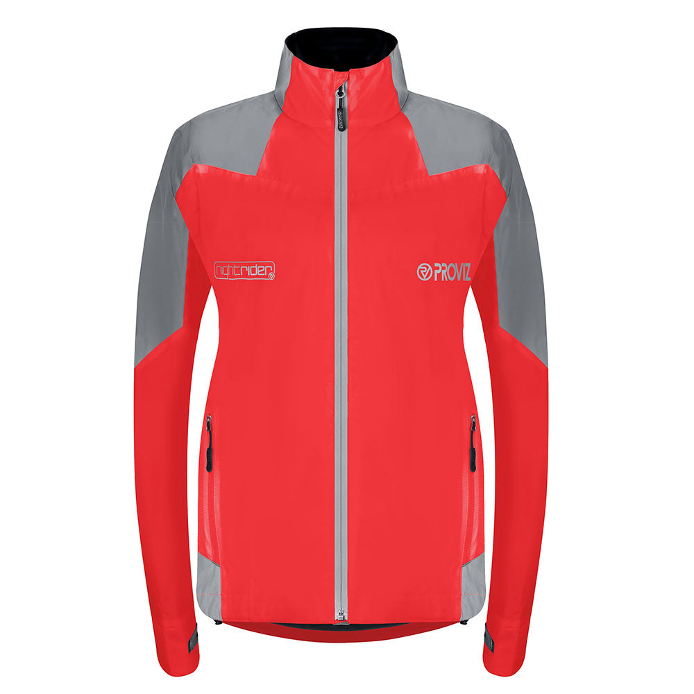 An image of Cycling Reflective & Waterproof Jacket - Women's - US 12 / UK 16 - Proviz - Nigh...