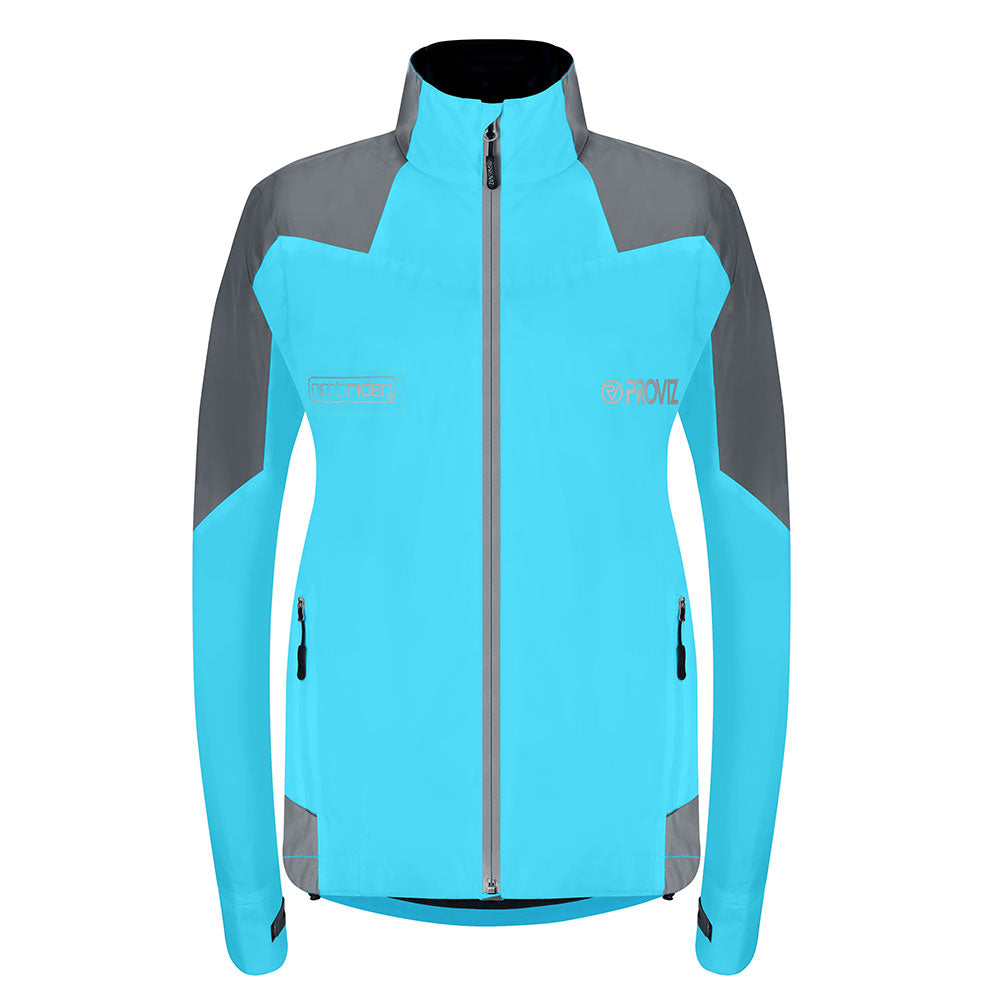An image of Cycling Reflective & Waterproof Jacket - Women's - US 14 / UK 18 - Proviz - Nigh...