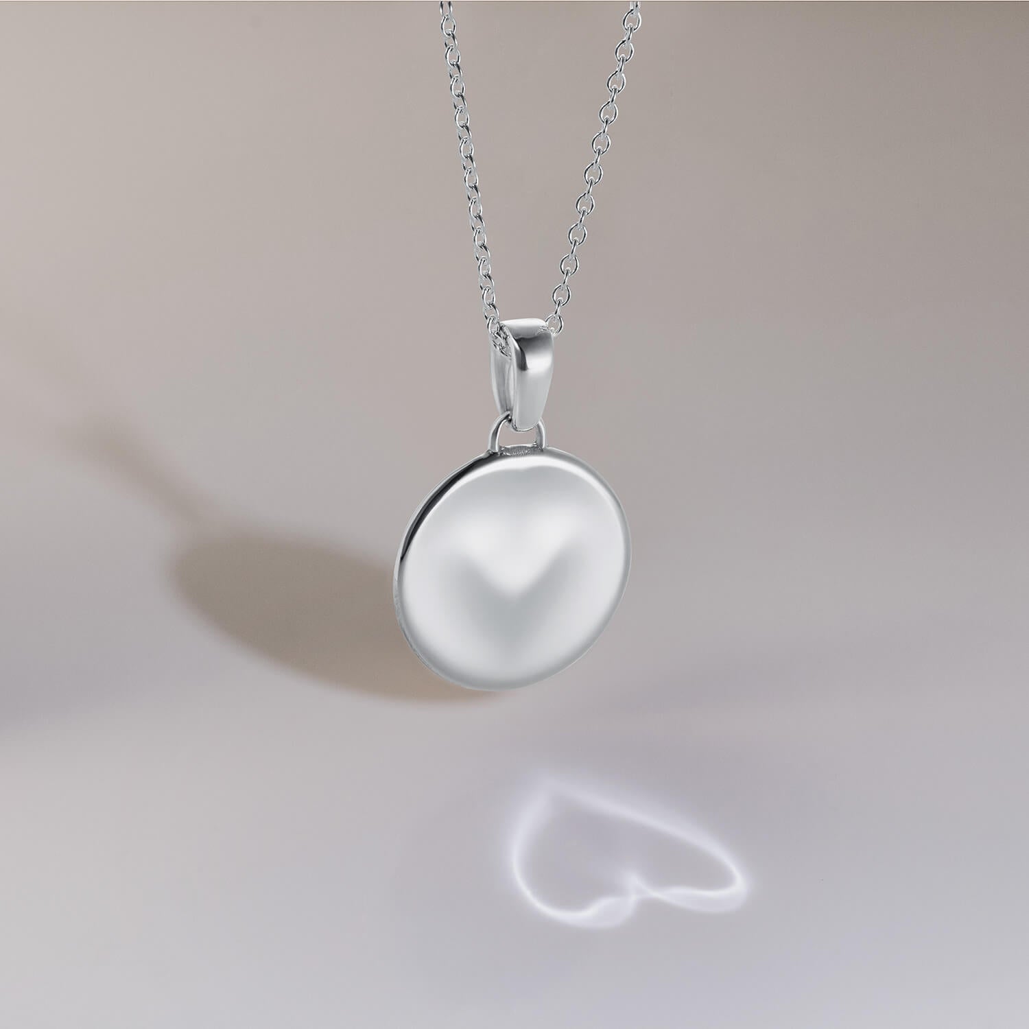 886 Caustic Heart Pendant with Chain in Sterling Silver - 886 Royal Mint product image