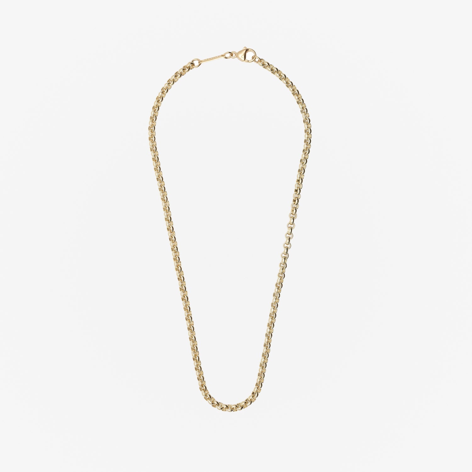 9ct Yellow Gold V-Small Belcher 22' Link Necklet