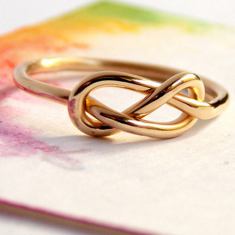 Solid 14k Gold Infinity Knot Ring | Rito Originals